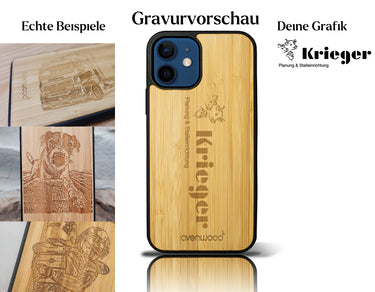 INDIVIDUELL iPhone 12 Bambus-Kunststoff